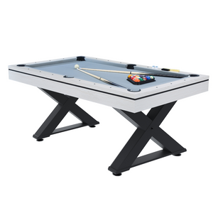 Table Texas billard et ping pong blanc concept usine