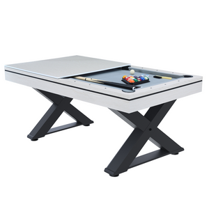 Table Texas blanc billard et ping pong Concept usine