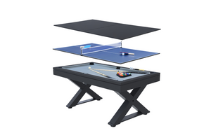 Table multijeux convertible noir Concept Usine