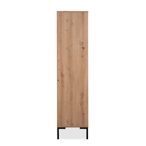 Vaisselier bois étagères et tiroir design fond blanc profil *Concept-Usine