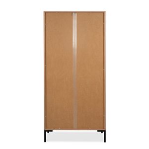 Vaisselier bois étagères et tiroir design fond blanc dos Concept-Usine
