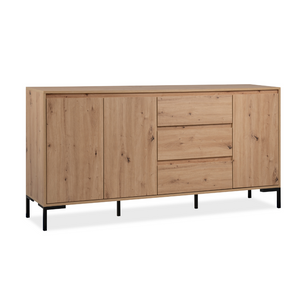 Buffet en bois avec placards et tiroirs Navi - fond blanc 3