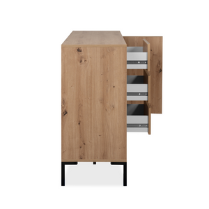 Buffet en bois avec placards et tiroirs Navi - fond blanc 6