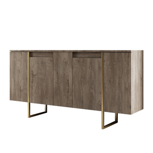 Buffet luxor bois et doré  3 quarts