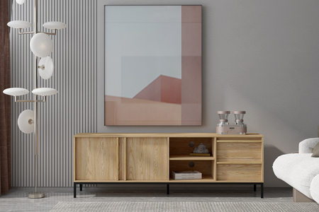 Buffet en bois avec rangements Budapest