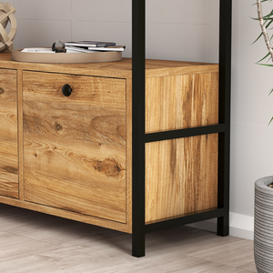Buffet fero bois 3 portes ambiance 3