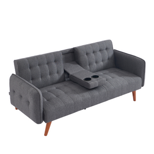 canapé 3 places pieds bois gris foncé inverness fond blanc 3 quarts concept usine