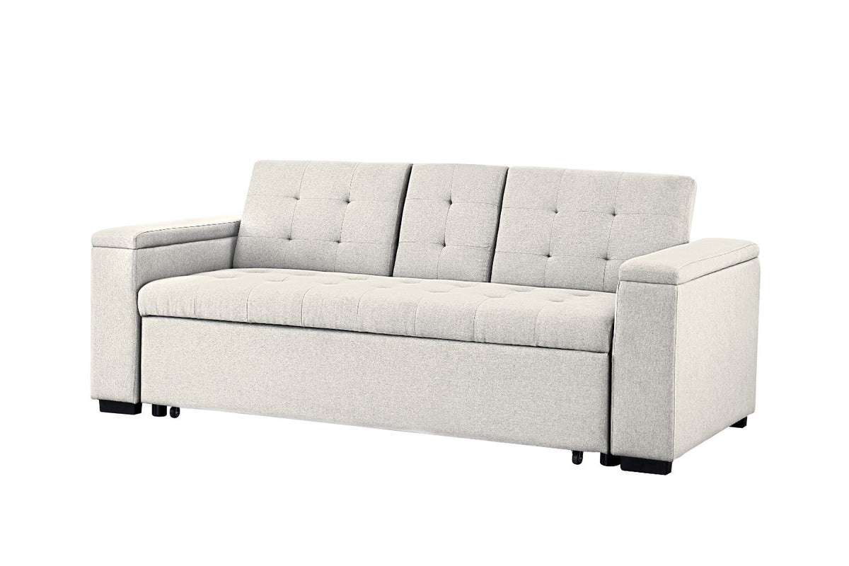 Canapé 4 places convertible design beige Noho