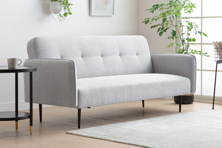 Canapé gris droit 3 places convertible Berne 