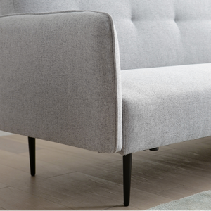 Canapé convertible gris zoom pieds