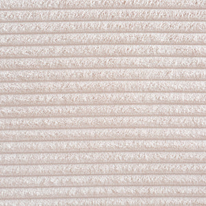 Canapé velours côtelé 4 places modulable beige Monroe zoom tissu