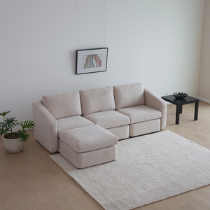 canapé modulable beige konekt ambiance 4 places 3 quarts concept usine