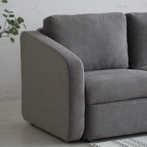 canapé modulable Gris foncé konekt ambiance 3 quarts zoom angle gauche concept usine