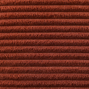 canapé scandinave 3 places velours côtelé terracotta hoga zoom tissu concept usine