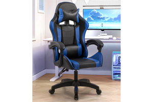 Chaise gaming massante ezio bleue