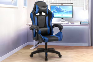 chaise gaming massante ezio bleu ambiance concept u