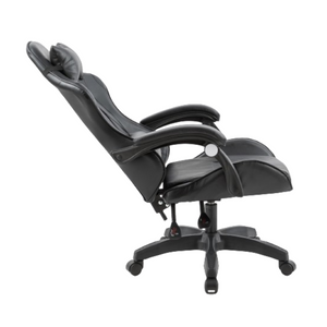 Chaise gaming massante ezio noire - fond blanc 3
