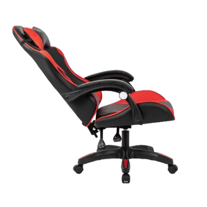 Chaise gaming massante ezio rouge - fond blanc 2