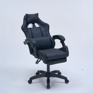 Chaise gaming de bureau ergonomique inclinable noire Altair packshot incliné 3/4