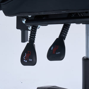 Chaise gaming de bureau ergonomique inclinable noire Altair packshot zoom réglages
