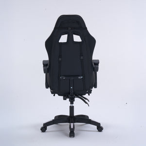 Chaise gaming de bureau ergonomique inclinable noir et blanc Altair packshot dos