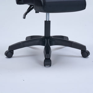 Chaise gaming de bureau ergonomique inclinable noir et blanc Altair zoom base à roulettes