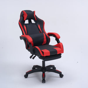 Chaise gaming de bureau ergonomique inclinable noir et rouge Altair packshot inclinée 3/4
