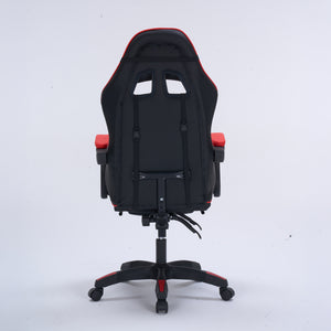 Chaise gaming de bureau ergonomique inclinable noir et rouge Altair packshot dos