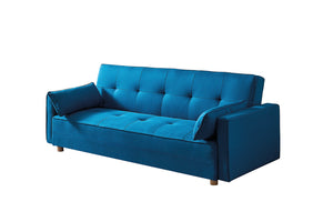 Canapé bleu de style scandinave convertible 3 places