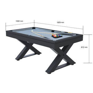 dimensions table Texas noir Concept Usine