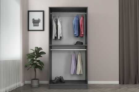 dressing avec étagère et penderies anthracite rivoli image format rectangle concept usine