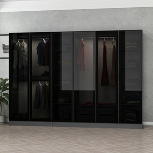 dressing avec étagères et penderie anthracite opera ambiance zoom concept usine