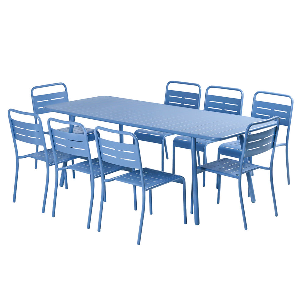 ensemble-table-200-8-chaises-jardin-exterieur-acier-bleu-bergame-packshot-concept-usine