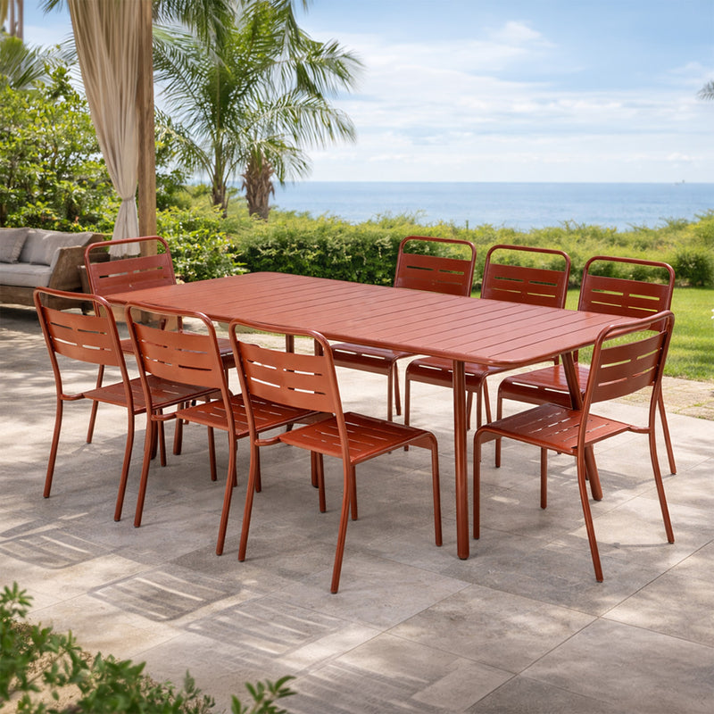 ensemble-table-200-8-chaises-jardin-exterieur-acier-terracotta-bergame-packshot-concept-usine