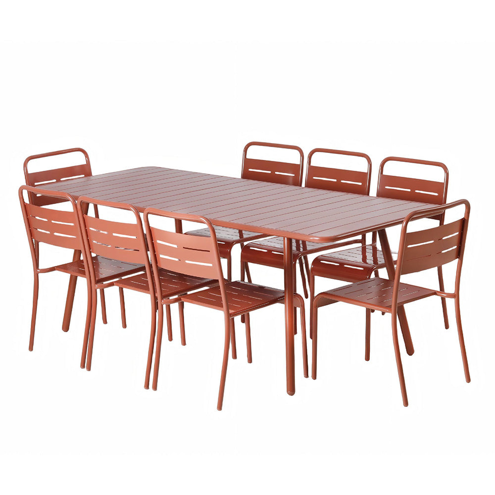 ensemble-table-200-8-chaises-jardin-exterieur-acier-terracotta-bergame-packshot-concept-usine