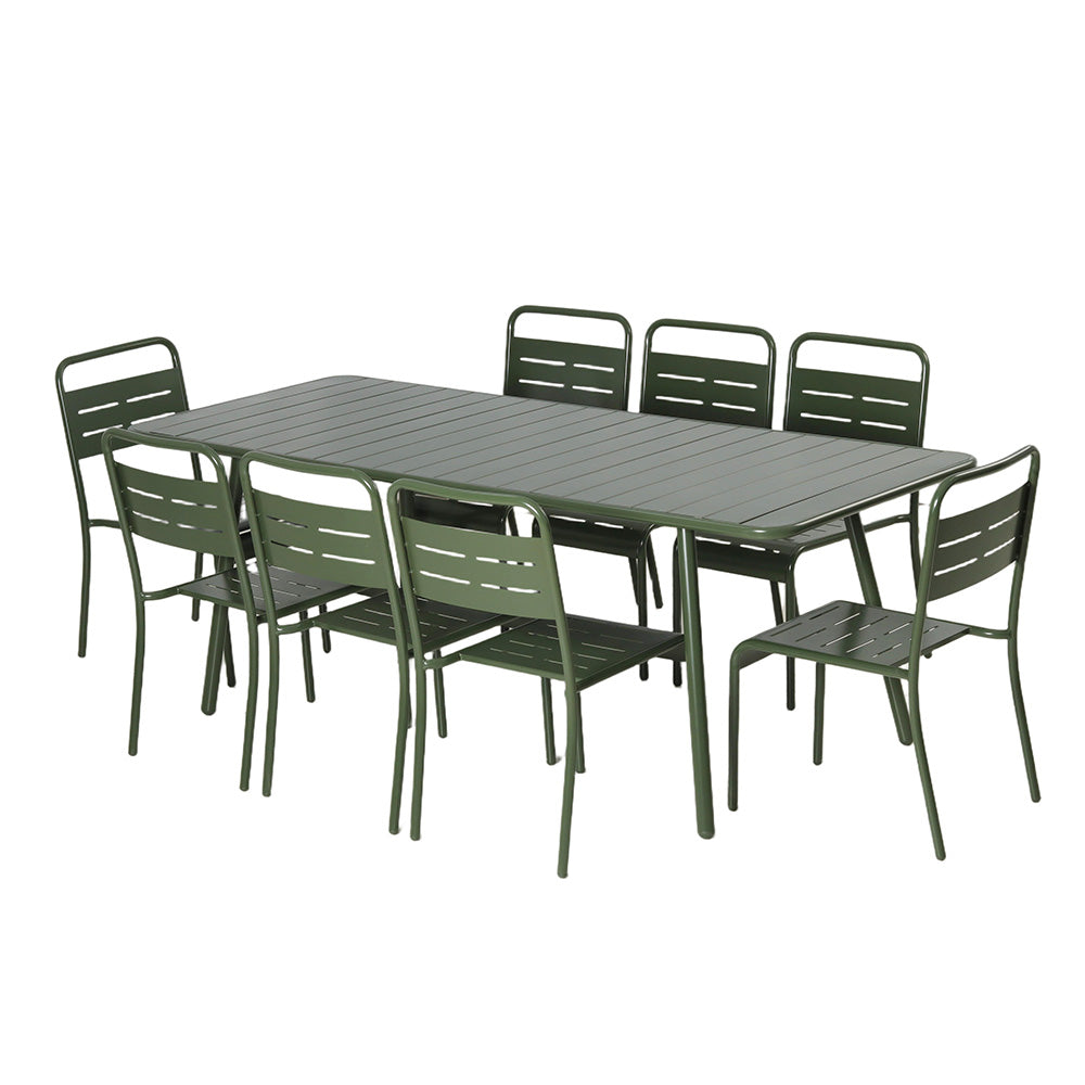 ensemble-table-200-8-chaises-jardin-exterieur-acier-vert-bergame-packshot-concept-usine