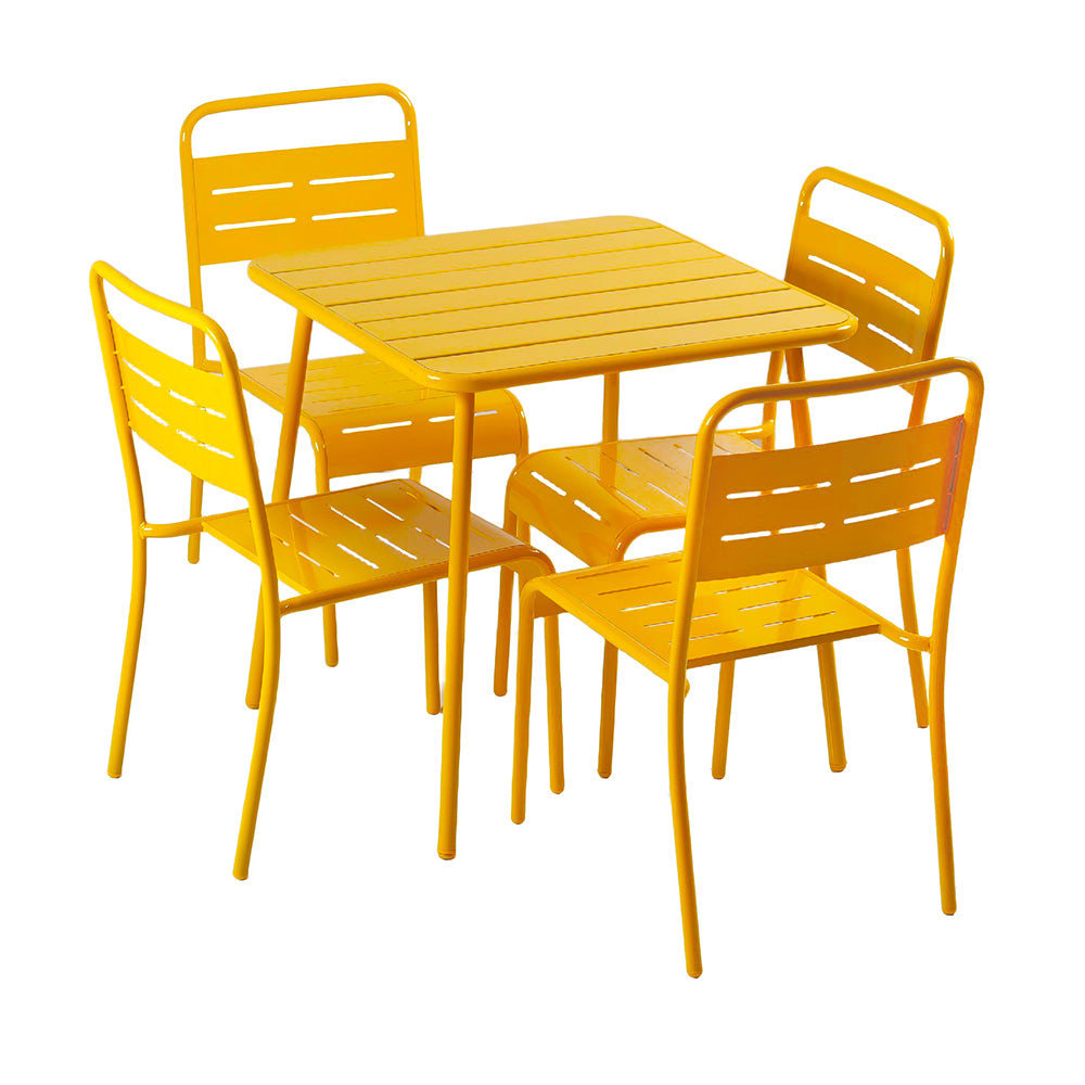ensemble-table-4-chaises-acier-jaune-exterieur-bergame