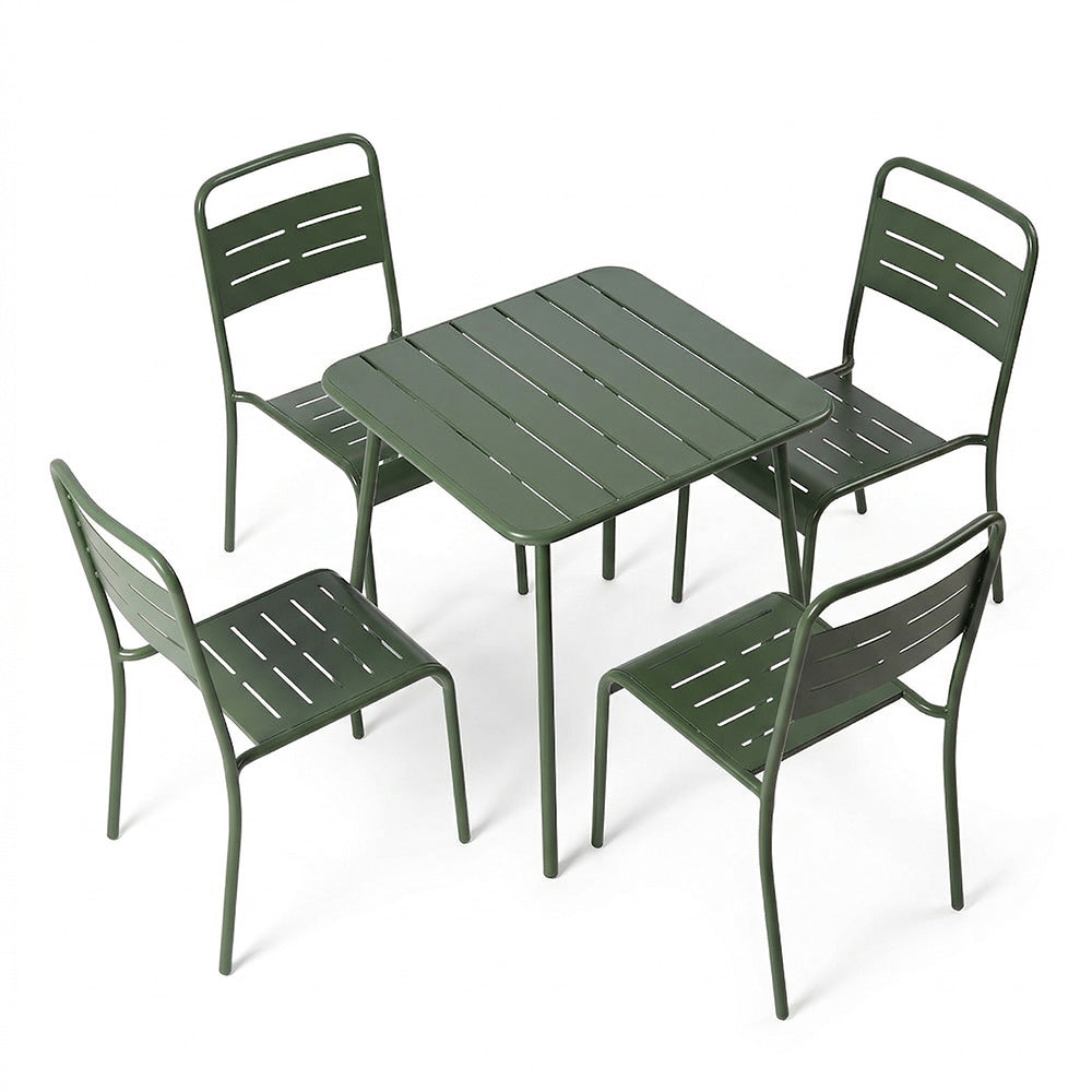 ensemble-table-4-chaises-acier-vert-exterieur-bergame