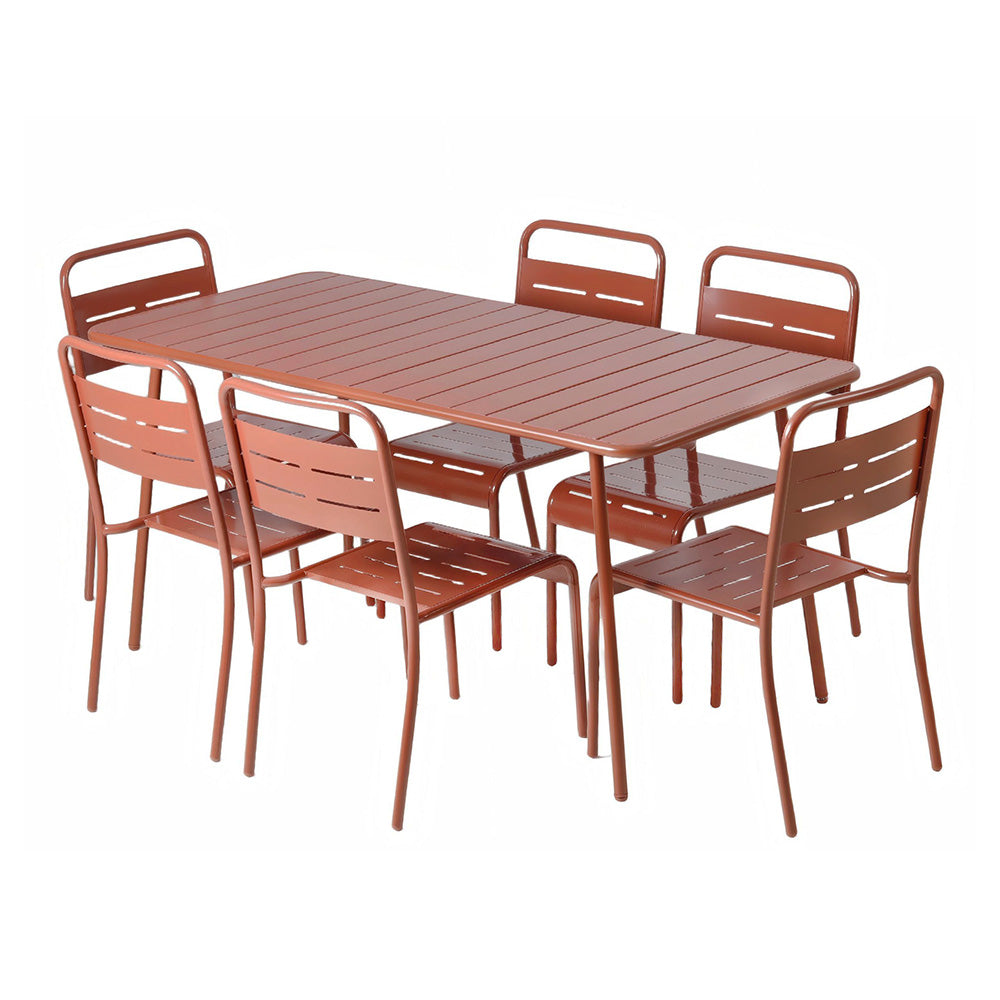 ensemble-table-160-6-chaises-jardin-exterieur-acier-terracotta-bergame-packshot-concept-usine