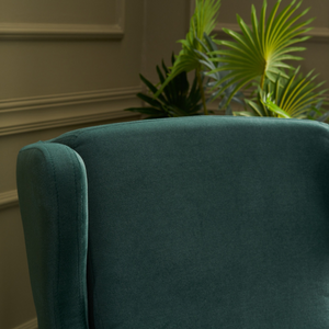 Fauteuil tissu vert williams zoom 1 ambiance