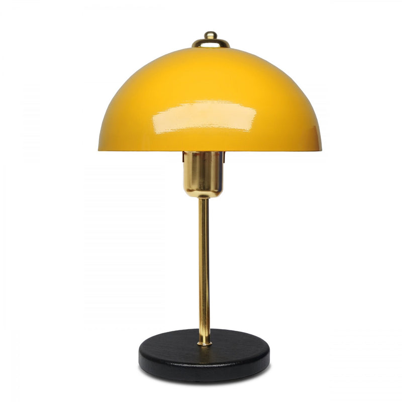 Lampe de table champignon jaune 38cm Edith packshot