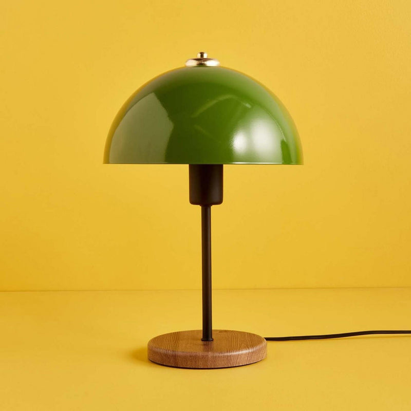 Lampe de table champignon vert 35cm Agnes packshot
