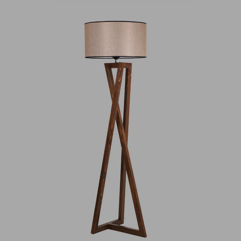 lampe design bois foncé chloe fond gris sombre concept usine