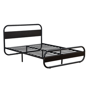Lit led metal leed fond blanc 3 quarts dessus