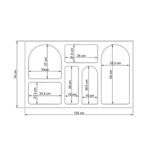 Dimensions meuble Amal niches