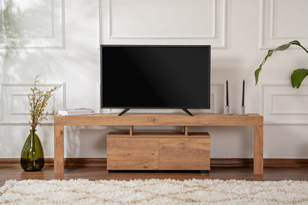 Meuble TV avec placards en bois 180cm Juxe photo d'ambiance