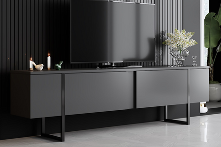 Meuble TV luxor rectangle anthracite