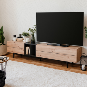 meuble tv Novi en bois avec rangements