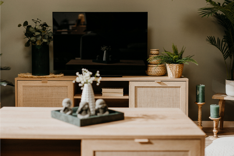 Meuble TV avec cannage Tivat