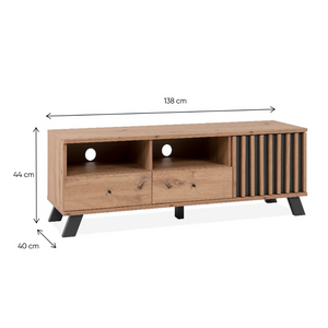 meuble tv en bois Split - dimensions